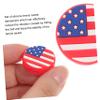 SUPVOX 6pcs Tennis Racket Vibration Dampeners Silicone Tennis Racket Absorbers American Flag for Enhanced Control view 4