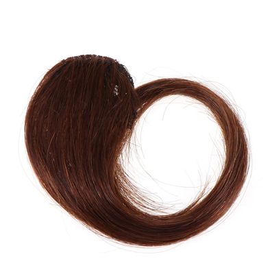 Angoily Fluffy Fake Wig for Women Dark Brown Dress up Hairpiece Natural Look Easy to Style for Daily Wear and Special Occasions
