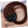 Angoily Fluffy Fake Wig for Women Dark Brown Dress up Hairpiece Natural Look Easy to Style for Daily Wear and Special Occasions view 3