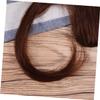 Angoily Fluffy Fake Wig for Women Dark Brown Dress up Hairpiece Natural Look Easy to Style for Daily Wear and Special Occasions view 4