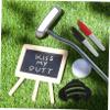 NUOBESTY Golf Ball Marking Tools with Cleaning Brush Portable and Lightweight Kit Includes Red and Marker Clamp for Golf Training and Outdoor Use view 2