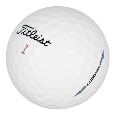 LostGolfBalls - 100 Titleist Velocity Golf Balls in Near Mint Condition, AAAA Quality, Recycled Used Golf Balls, Best Value Golf Balls, White