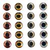 Anneome 20pcs Muskie Fishing Lures Eyes Realistic Epoxy Material Fly Tying Supplies for Bass Spinners Random Color view 1