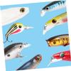 Anneome 20pcs Muskie Fishing Lures Eyes Realistic Epoxy Material Fly Tying Supplies for Bass Spinners Random Color view 2