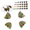 Anneome 20pcs Muskie Fishing Lures Eyes Realistic Epoxy Material Fly Tying Supplies for Bass Spinners Random Color view 4