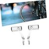 Anneome 360degree Super Resistant Bike Rearview Mirror Wide Angle Handlebar Mirror Easy Install Stylish for Bike Light for view 4