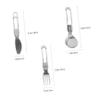 BESPORTBLE Foldable Cutlery Set Stainless Steel Utensils with Bag for Camping Hiking and Travel Lightweight Durable Easy to Clean Portable Cutlery for Outdoor Picnics and Daily Use view 2