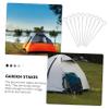 Anneome 10pcs Heavy Duty Steel Camping Tent Stakes Thickened Ground Pegs for Outdoor Tents Durable Design for Canopies and Awnings view 2