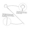 Anneome 10pcs Heavy Duty Steel Camping Tent Stakes Thickened Ground Pegs for Outdoor Tents Durable Design for Canopies and Awnings view 3