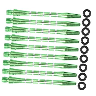 SUPVOX 20pcs Dart Shafts Rings Green Metal Stems for Darts Accessories Standard Screw Thread Replacement for Enhanced Flight Stability