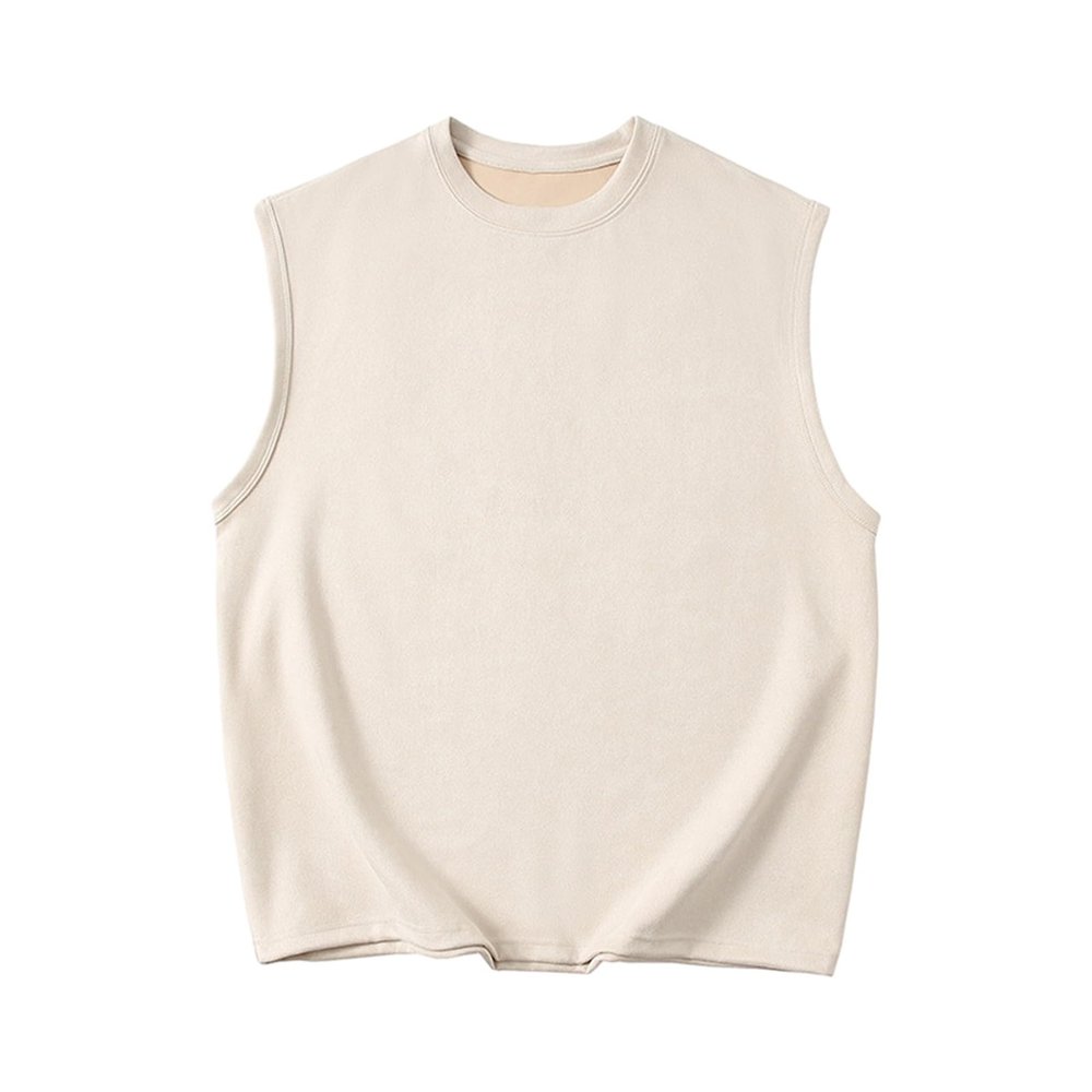 Ymosrh Mens Undershirts, Sleeveless Tees Casual T-Shirts Summer Shirts Muscle Tank Tops for Men Beach Clothing White Tank Top Undershirt Gym Tank Tops Workout Tanks Shirt Tank (3XL, Khaki)