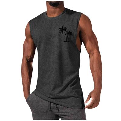 Ymosrh Mens Tank Tops, Workout Muscle Shirts Gym Fitness Bodybuilding Sleeveless T-Shirt Running Tank Top Men Undershirts Work Out Tanks for Black Top Undershirt Workout Tank (XL, Dark Gray)