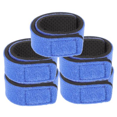 Milisten 5pcs Fishing Rod Straps Elastic Wraps for Securely Carrying Fishing Poles Convenient Outdoor Tackle Accessories Durable and Lightweight Design Blue