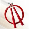 SUPVOX Aluminium Handle Steel Jumping Rope Metal Skipping Rope for Fitness Cardio Training and Home Workouts Lightweight Red Suitable for Ages view 2