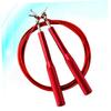 SUPVOX Aluminium Handle Steel Jumping Rope Metal Skipping Rope for Fitness Cardio Training and Home Workouts Lightweight Red Suitable for Ages view 4