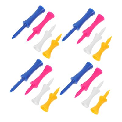 BESPORTBLE 40pcs Plastic Golf Tees and Holders Lightweight Golfing Accessories Random Colors for Indoor and Outdoor Training