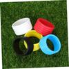 SUPVOX 5pcs Super Absorbent Tennis Racket Overgrip Bands Moisture-Wicking Grip Tape for Tennis Squash Pickleball Baseball Yellow Red Blue Black White view 2