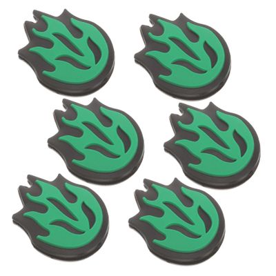 BESPORTBLE 6pcs Fire-Shaped Tennis Racket Dampener Unique Silicone for Enhanced Comfort Lightweight Easy to Store for All Tennis Players