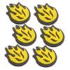 BESPORTBLE 6pcs Fire Shaped Tennis Racket Dampeners Absorbers for Enhanced Control and Comfort Silicone Tennis Accessories for Players