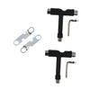 SUPVOX 4pcs Skateboard t Tool Shaped Allen Wrench and Dual-Sided Spanner Skateboard Repair Kit for Types of Boards Compact and Lightweight Design for Easy Maneuverability