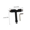 SUPVOX 4pcs Skateboard t Tool Shaped Allen Wrench and Dual-Sided Spanner Skateboard Repair Kit for Types of Boards Compact and Lightweight Design for Easy Maneuverability view 3