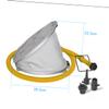 SUPVOX Foot Pump Air Inflator for Inflatable Beds Boats Canoes Multi-Purpose Air Pump Random Color view 3