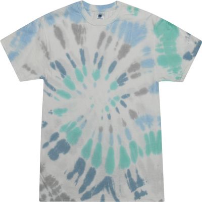 Colortone 100% Cotton Tie Dye Shirt for Women and Men, 2X-Large, Glacier