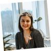 BRIGHTFUFU Wedding Rhinestone Headband for Women Lightweight Star Design Bridal Hair Accessories Elegant Headdress for Parties Photoshoots Special Occasions view 4
