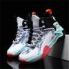 Kid's Basketball Shoes Boys Sneakers Girls Trainers Comfort High Top Basketball Shoes for Boys (Mint Green, 3 Big Kids) view 4