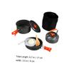 FOYTOKI 1set Portable Outdoor Cooking Pot and Kettle Camping Cookware for People and Lightweight for Hiking Picnics and Barbecues view 4