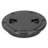 4in Boat Deck Plate Marine Accessory Black Inspection Hatch Cover with Non Slip Easy Quick Installation view 1