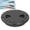 4in Boat Deck Plate Marine Accessory Black Inspection Hatch Cover with Non Slip Easy Quick Installation view 4