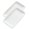 HOOTNEE 2pcs Ceramic Jewelry Tray Aesthetic Dish for Earrings Bracelets Versatile Serving Plate for Snacks Desserts Organizing Accessories Decor view 1