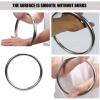 SUPVOX Wing Chun Ring 2Pcs Stainless Steel Self Training Rings for Martial Arts Hand Strength and Fitness Core Training Equipment view 3