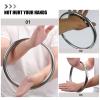 SUPVOX Wing Chun Ring 2Pcs Stainless Steel Self Training Rings for Martial Arts Hand Strength and Fitness Core Training Equipment view 4