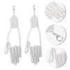LIOOBO 2pcs Golf Gloves Holder Rack Lightweight Glove Retaining Bracket for Easy Storage and for Golf Lovers White view 3