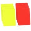 LIOOBO Referee Card Set Red Yellow PVC Soccer Referee Kit 6pcs Sports Judge Cards view 1