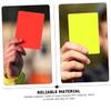 LIOOBO Referee Card Set Red Yellow PVC Soccer Referee Kit 6pcs Sports Judge Cards view 2
