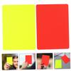 LIOOBO Referee Card Set Red Yellow PVC Soccer Referee Kit 6pcs Sports Judge Cards view 3