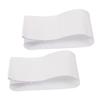 LIOOBO Blank Soccer Armbands for Adults 2-Pack White Captain Badges Sturdy for Team Sports DIY view 1
