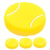 BESPORTBLE 4pcs Silicone Tennis Racket Vibration Dampeners Lightweight Shock Absorber for Enhanced Comfort and Performance Easy to Install for Tennis Lovers Cute Yellow Design view 1