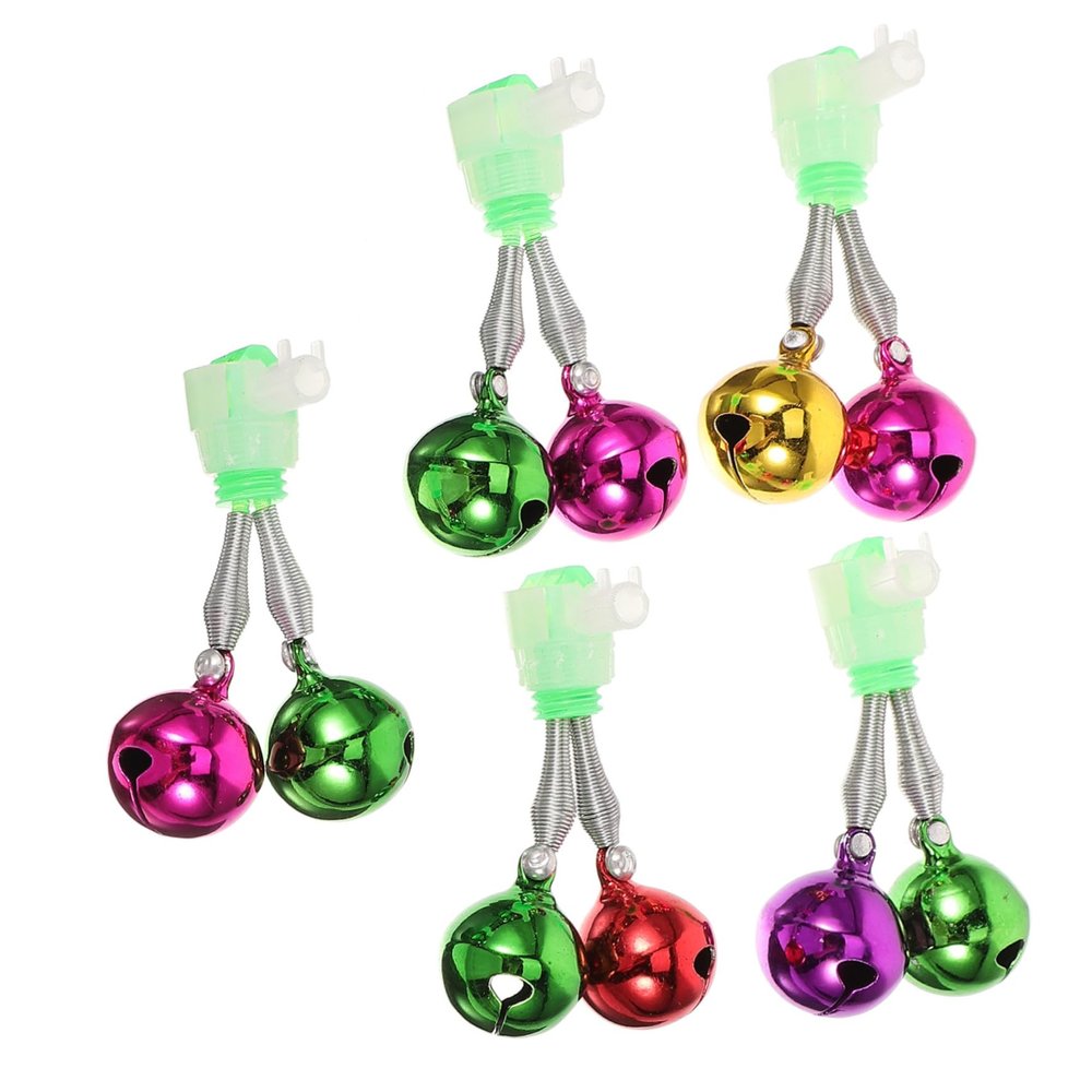 LIOOBO 5pcs Fishing Alarm Bells Durable Bite Indicators Easy Rod Alerts for Fishing Lightweight and Compact Design