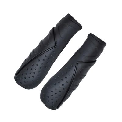 HANABASS Road Cycling Anti-Skid Rubber Handlebar Grips Ergonomic Design for Mountain Bikes Improved Absorption Black Pair for Enhanced Safety and Comfort