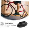 HANABASS 2pcs Front Wheel Riser Block for Bikes Stabilize Your Front Wheel and Handlebars for Indoor Training and Static Workouts Sleek Black Design view 2