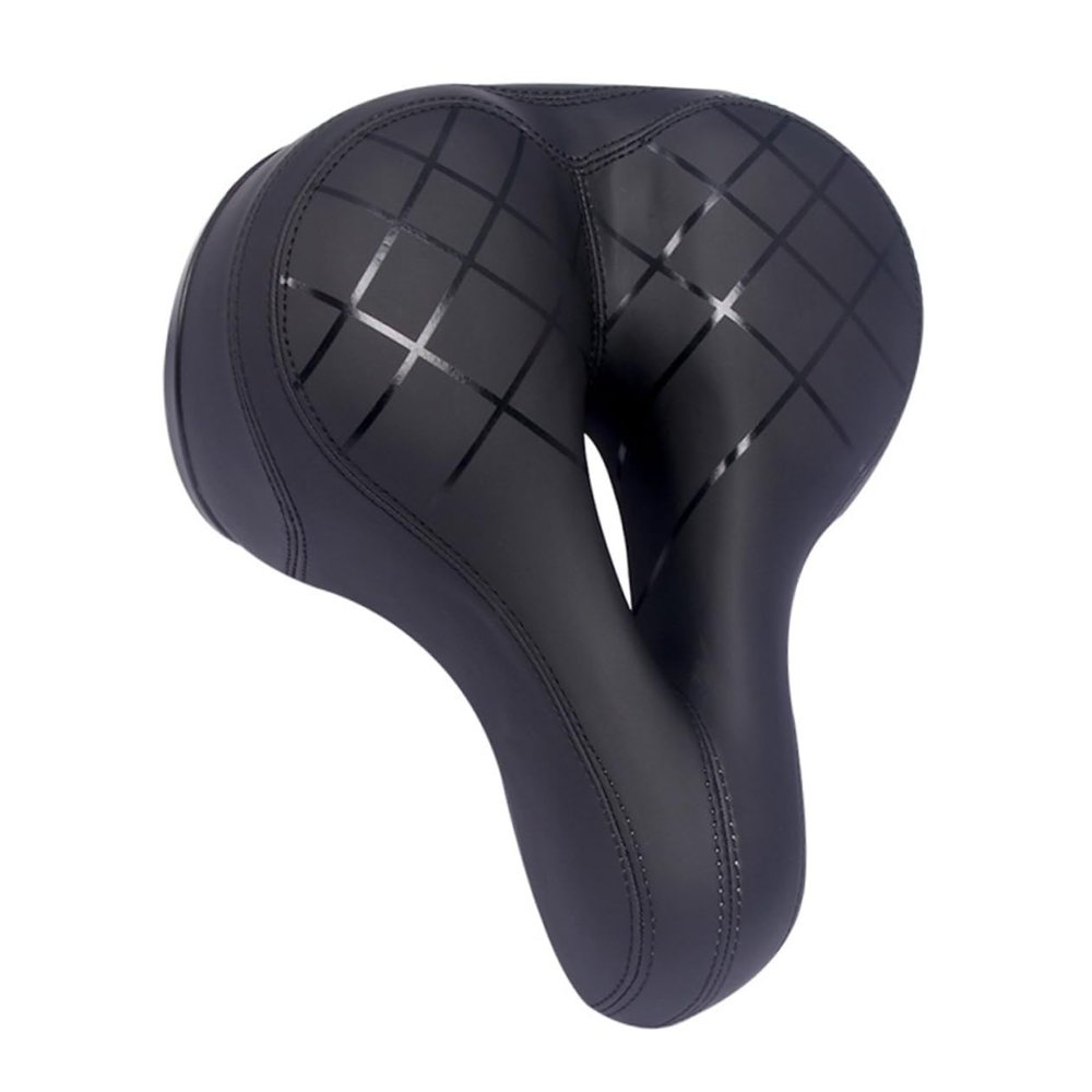 HANABASS Hollow Mountain Bike Saddle Thicken Riding Seat Cushion for Comfort and Shock Absorption Suitable for Road Mountain and Racing and Practical Outdoor Cycling Accessory