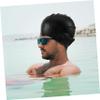 HANABASS Waterproof Swim Cap for Women Silicone Flexible Comfortable Fit Long Hair Safe Swim Cap Women view 4