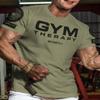 Gymish Lifestyle Gym Therapy Workout Shirts for Men, Lifting T-Shirt for Gym Workout (Military Green Branded, MED) view 2