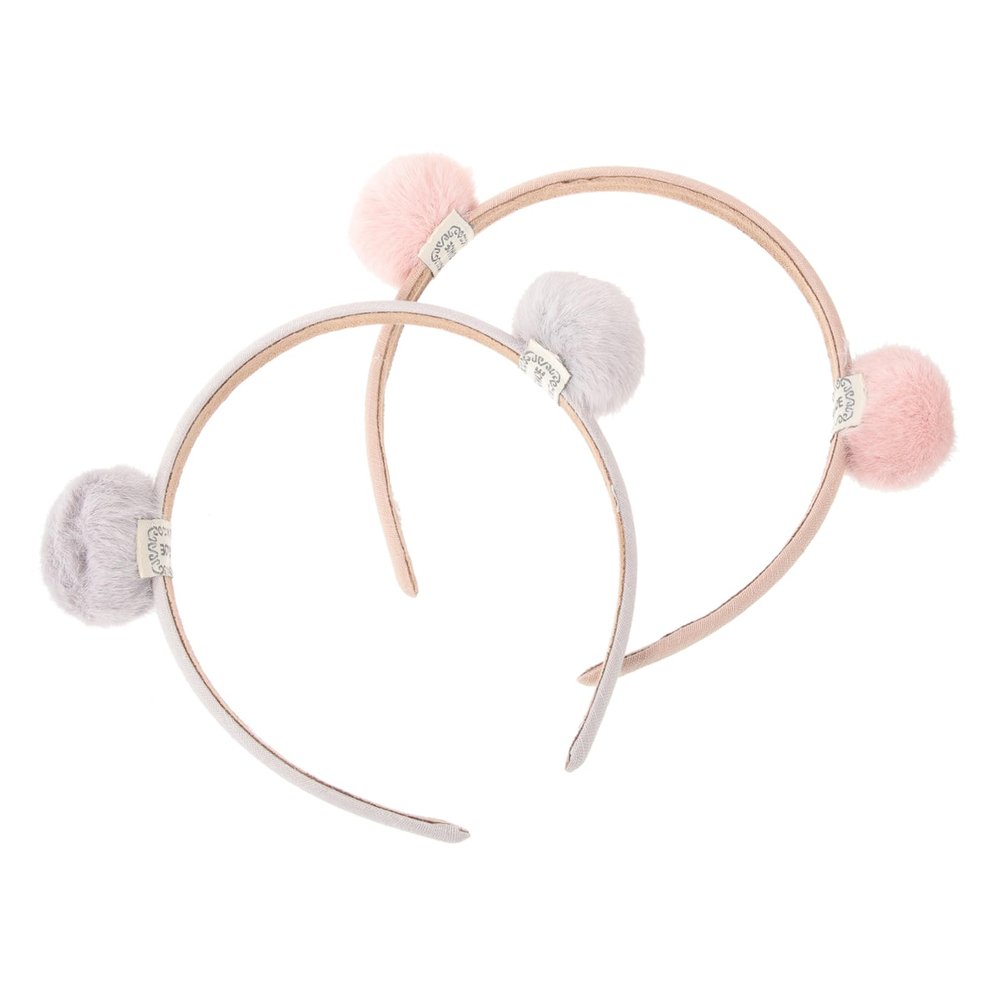 Angoily 2pcs Plush Headband for Boy Girl Cute Fabric Hair Accessories and Grey for Parties and Cosplay Lightweight and for Boy Girl