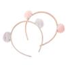 Angoily 2pcs Plush Headband for Boy Girl Cute Fabric Hair Accessories and Grey for Parties and Cosplay Lightweight and for Boy Girl view 1