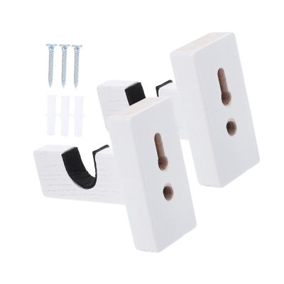 BESPORTBLE Wall-mounted Bat Racks Multi-function Baseball Bat Holder Durable Wooden Hangers for Display and Storage Space-saving Stands for Home and Sports Equipment